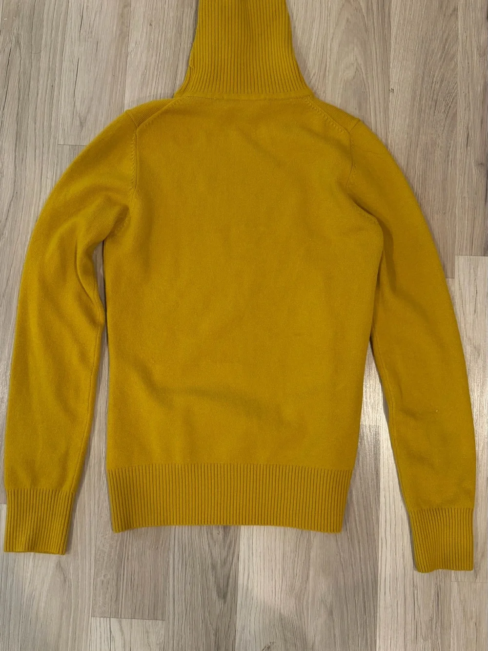 French Connection Men's Mustard Yellow Turtleneck Sweater - Picture 4 of 4
